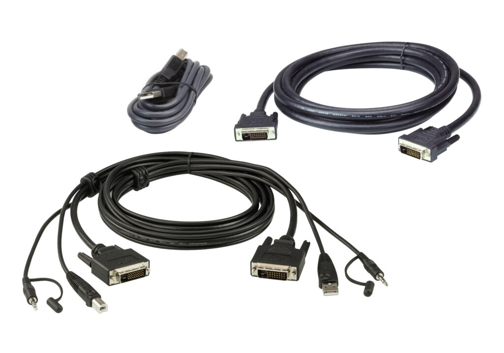 ATEN 2L-7D03UDX5 - Zestaw kabli 3M USB DVI-D Dual Link Dual Display Secure KVM