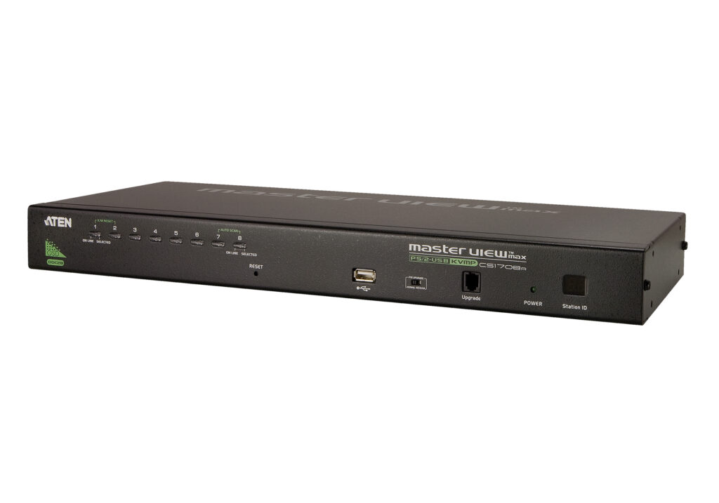 ATEN CS1708A - 8-portowy przełącznik KVM VGA PS/2-USB z portem Daisy-Chain i obsługą peryferiów USB
