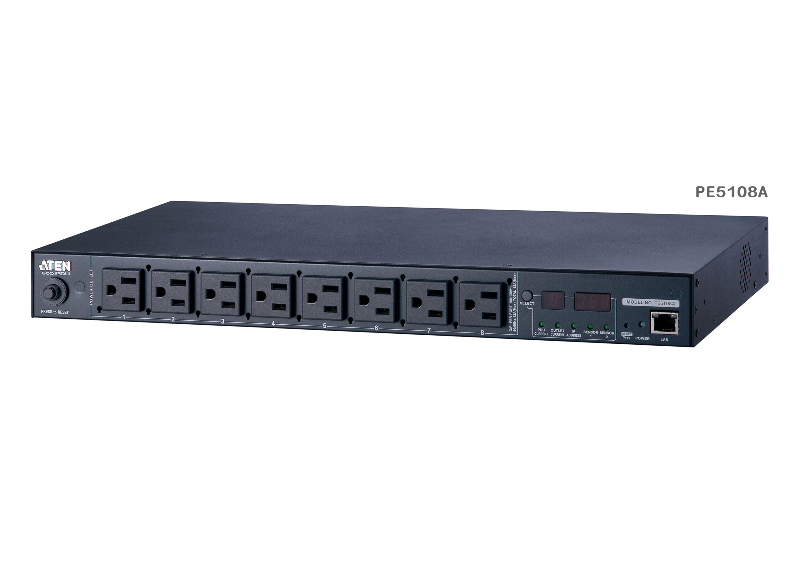 ATEN PE5108 - 8-wyjściowe eco PDU 15/10A 1U z pomiarem