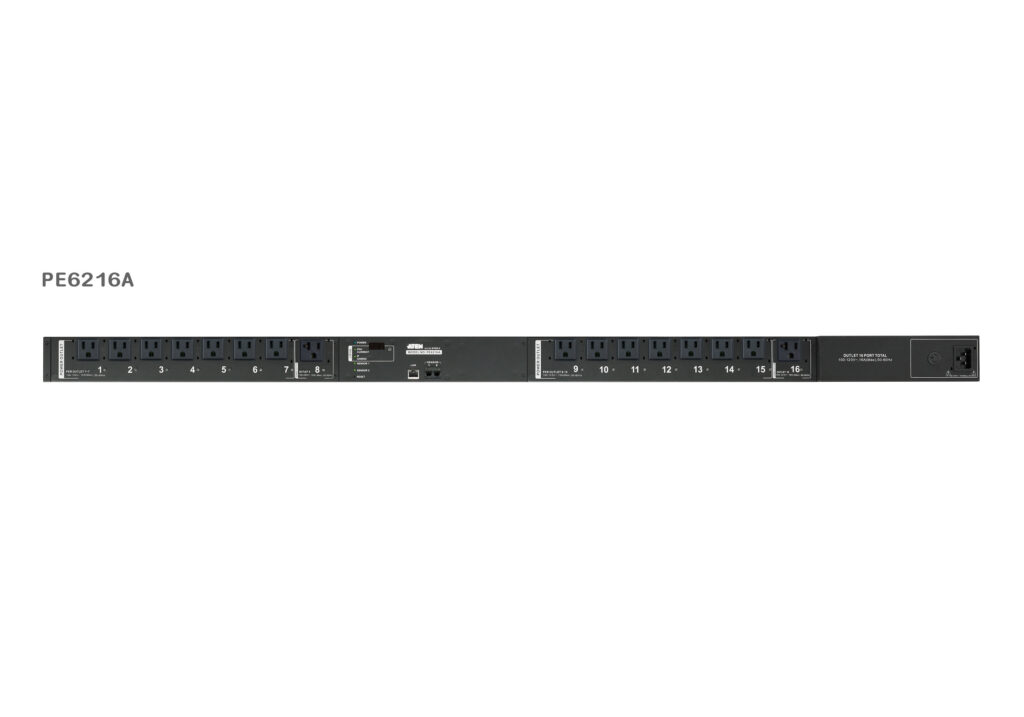 ATEN PE6216 - 16-wyjściowe przełączalne eco PDU 20A/16A z pomiarem