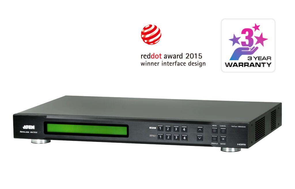 ATEN VM5404H - Matrycowy przełącznik wideo HDMI 4x4 ze skalerem