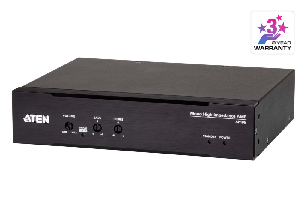 ATEN AP106 - Wzmacniacz mocy 60W mono Hi-Z