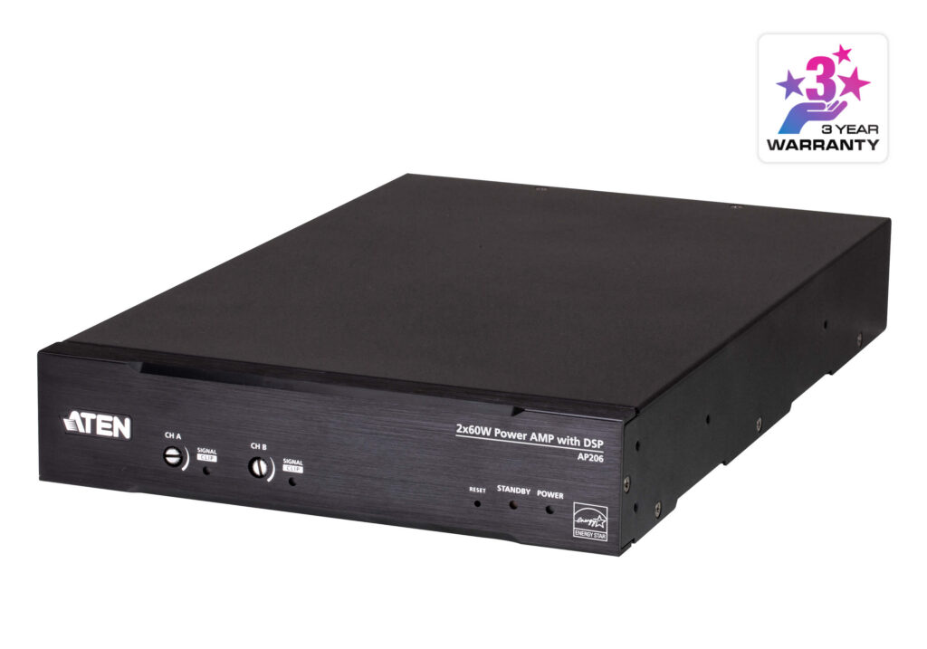 ATEN AP206 - Wzmacniacz mocy 2 x 60W z DSP