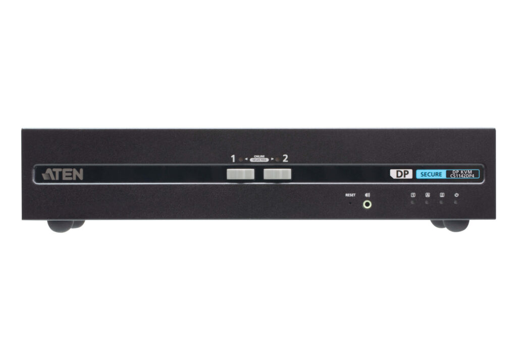 ATEN CS1142DP4 - 2-portowy przełącznik Secure KVM USB DisplayPort Dual Display (zgodny z PSD PP v4.0)