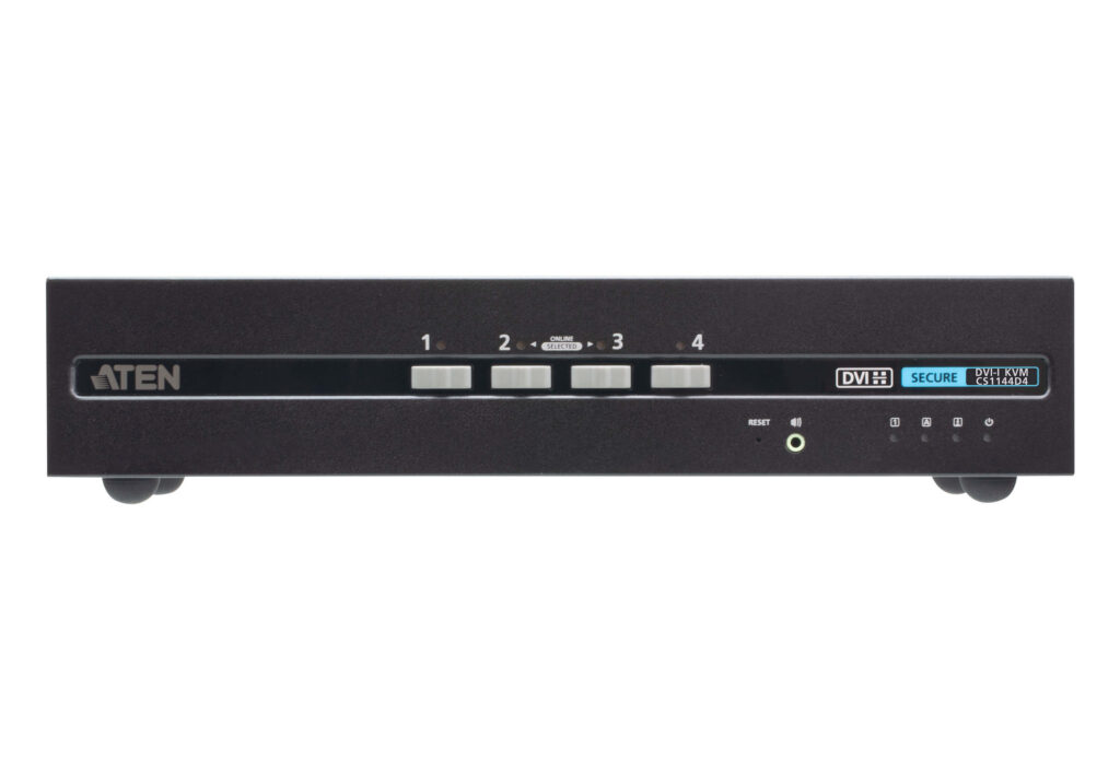 ATEN CS1144D4 - 4-portowy przełącznik Secure KVM USB DVI Dual Display (zgodny z PSD PP v4.0)