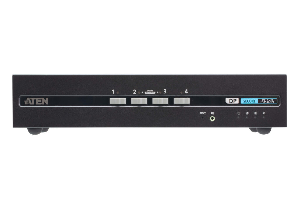 ATEN CS1144DP4 - 4-portowy przełącznik Secure KVM USB DisplayPort Dual Display (zgodny z PSD PP v4.0)