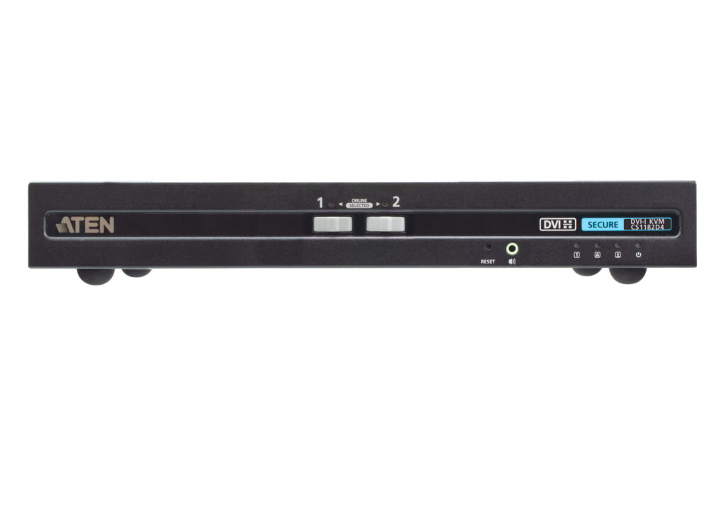ATEN CS1182D4 - 2-portowy przełącznik Secure KVM USB DVI (zgodny z PSD PP v4.0)