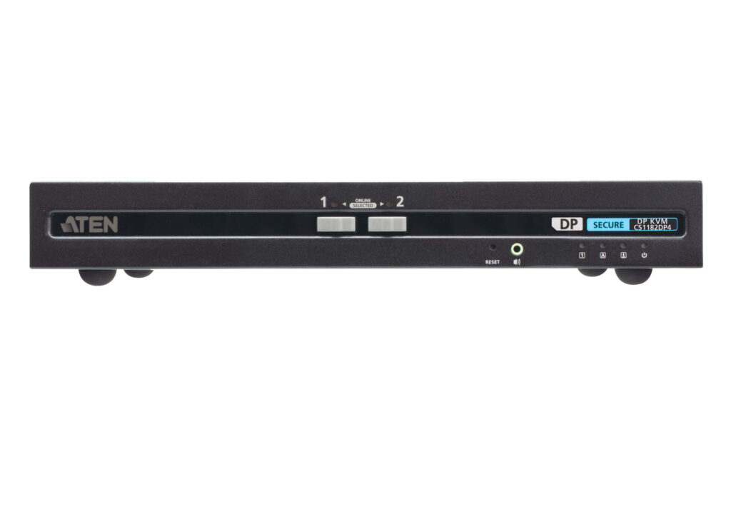 ATEN CS1182DP4 - 2-portowy przełącznik Secure KVM USB DisplayPort (zgodny z PSD PP v4.0)