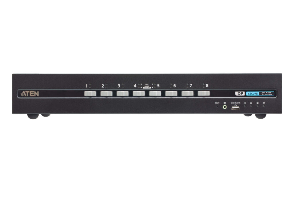 ATEN CS1188DP4C - 8-portowy przełącznik Secure KVM USB DisplayPort z CAC (zgodny z PSD PP v4.0)
