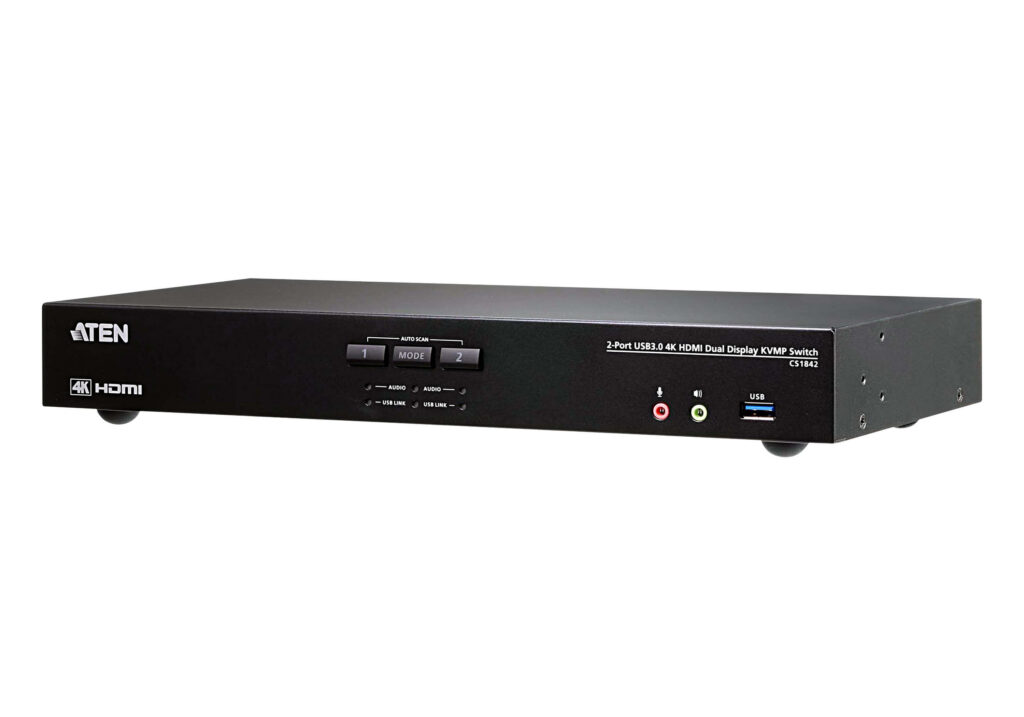 ATEN CS1842 - 2-portowy przełącznik KVMP™ USB 3.0 4K HDMI z obsługą dwóch ekranów