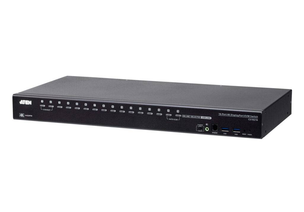 ATEN CS19216 - 16-portowy przełącznik KVM USB 3.0 4K DisplayPort