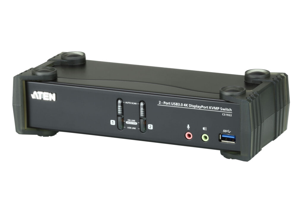 ATEN CS1922 - 2-portowy przełącznik KVMP™ USB 3.0 4K DisplayPort (kable w zestawie)