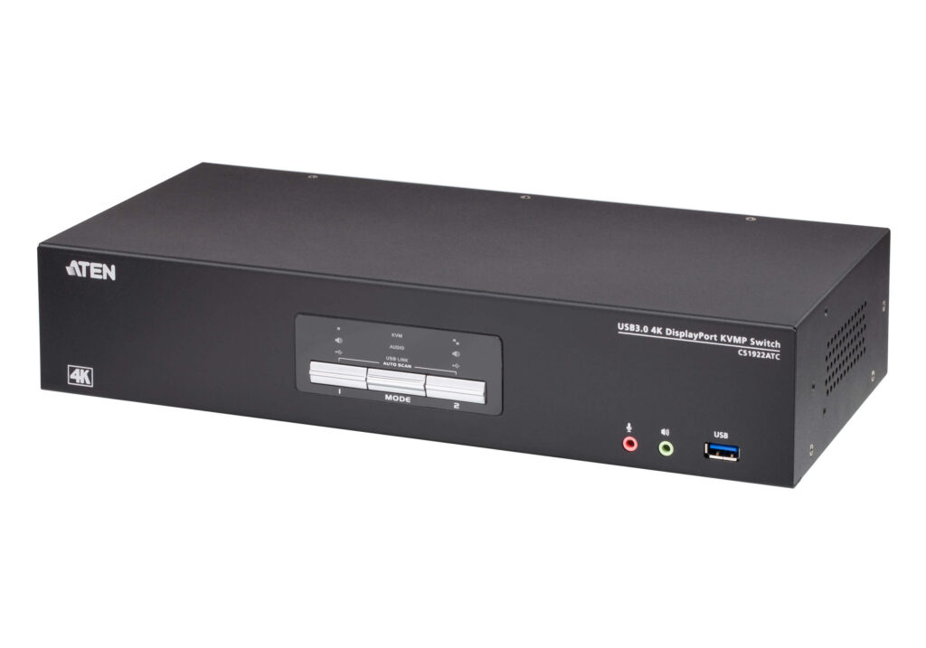 ATEN CS1922ATC - 2-portowy przełącznik KVMP™ USB 3.0 4K DisplayPort dla ATC