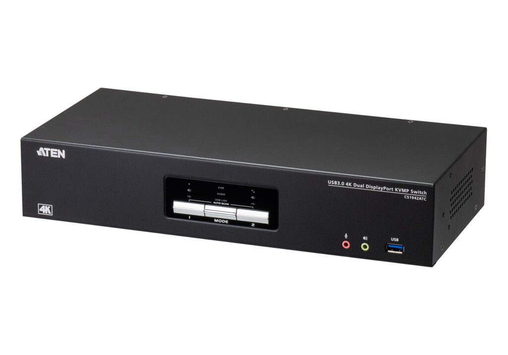 ATEN CS1942ATC - 2-portowy przełącznik KVMP™ USB 3.0 4K DisplayPort Dual Display dla ATC