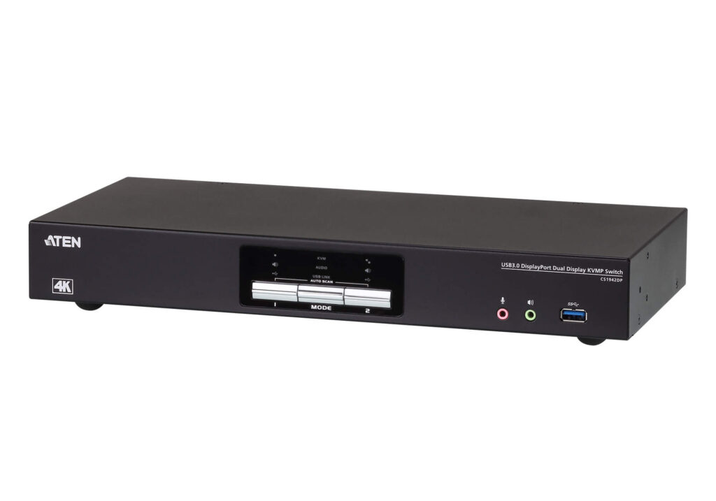 ATEN CS1942DP - 2-portowy przełącznik KVMP™ USB 3.0 DisplayPort 4K Dual Display