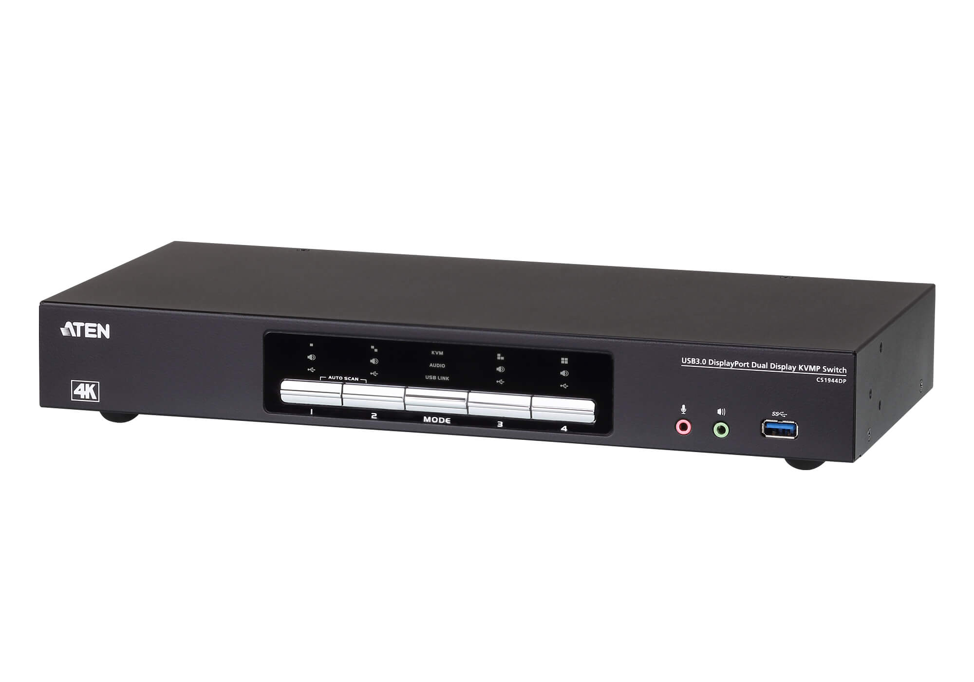 ATEN CS1944DP - 4-portowy przełącznik KVMP™ USB 3.0 4K DisplayPort Dual Display