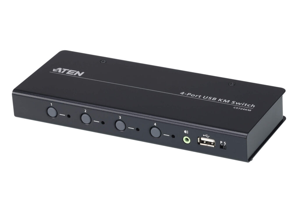 ATEN CS724KM - 4-portowy przełącznik KM USB Boundless