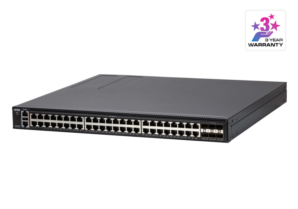 ATEN ES0154 - 54-portowy gigabitowy zarządzalny przełącznik sieciowy warstwy 2+