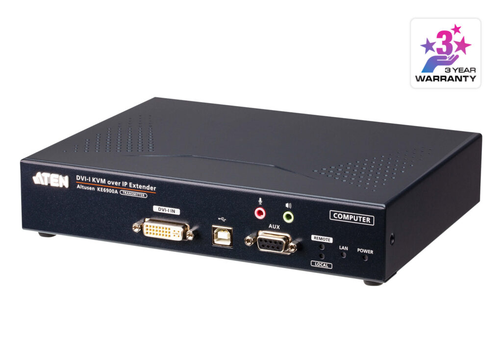 ATEN KE6900AT - Jednomonitorowy nadajnik ekstendera KVM over IP DVI-I