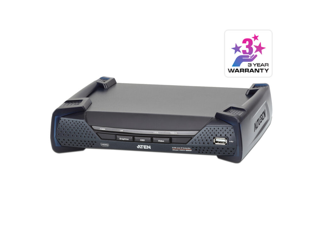 ATEN KE8950R - Jednomonitorowy odbiornik ekstendera KVM over IP HDMI 4K
