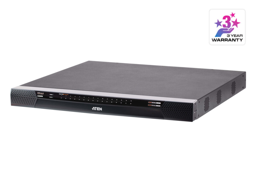 ATEN KN8032VB - 32-portowy przełącznik KVM over IP Cat 5 Multi-interface z 1 lokalnym / 8 zdalnymi współdzielonymi dostępami