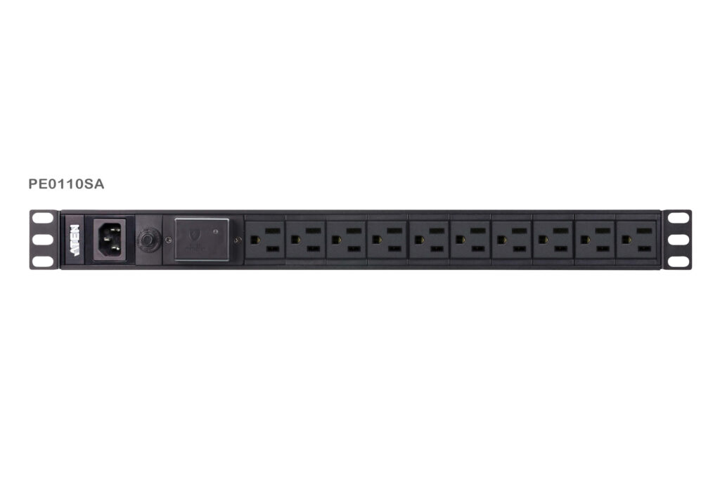 ATEN PE0110S - Podstawowe PDU 1U z ochroną przeciwprzepięciową