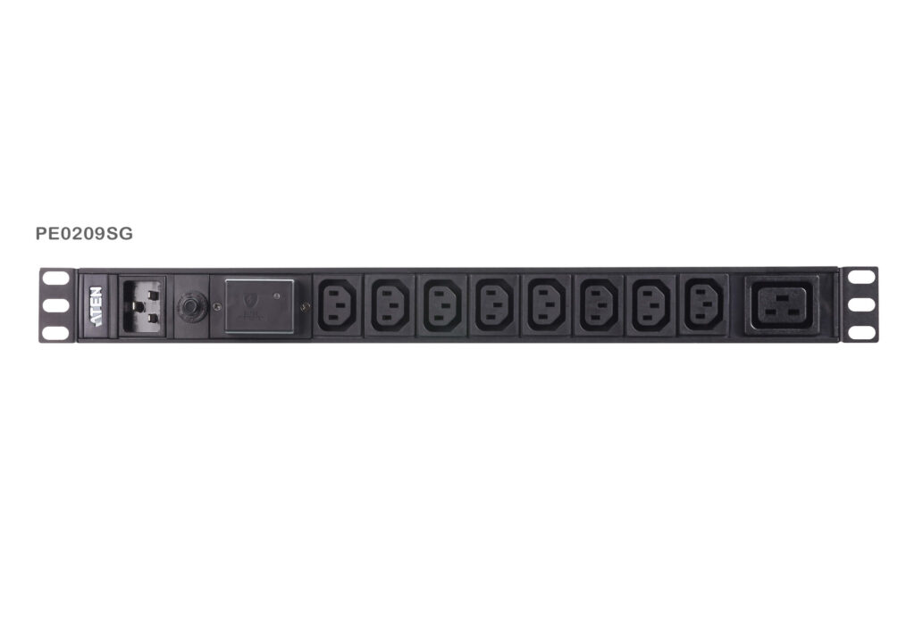 ATEN PE0209S - Podstawowe PDU 1U z ochroną przeciwprzepięciową