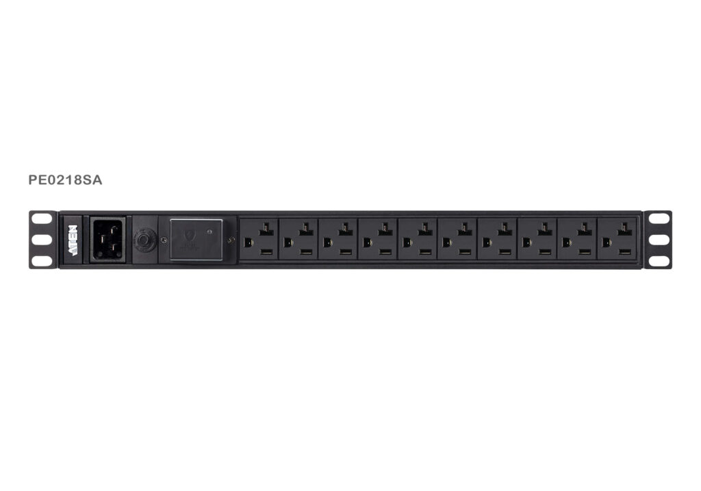 ATEN PE0218S - Podstawowe PDU 1U z ochroną przeciwprzepięciową
