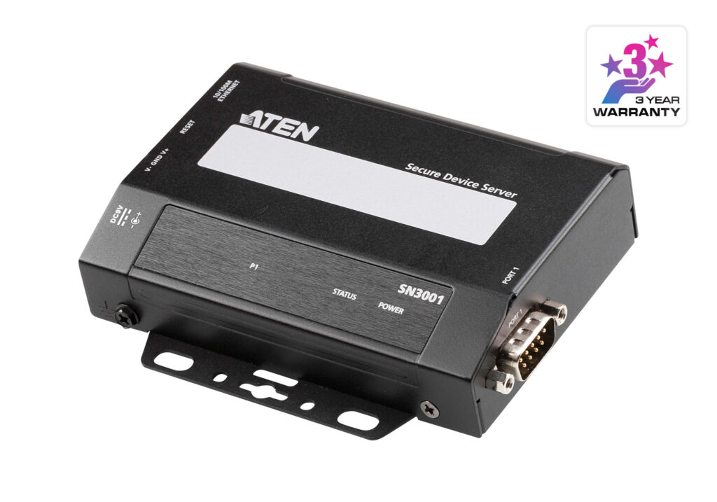 ATEN SN3001 - 1-portowy bezpieczny serwer urządzenia szeregowego RS-232