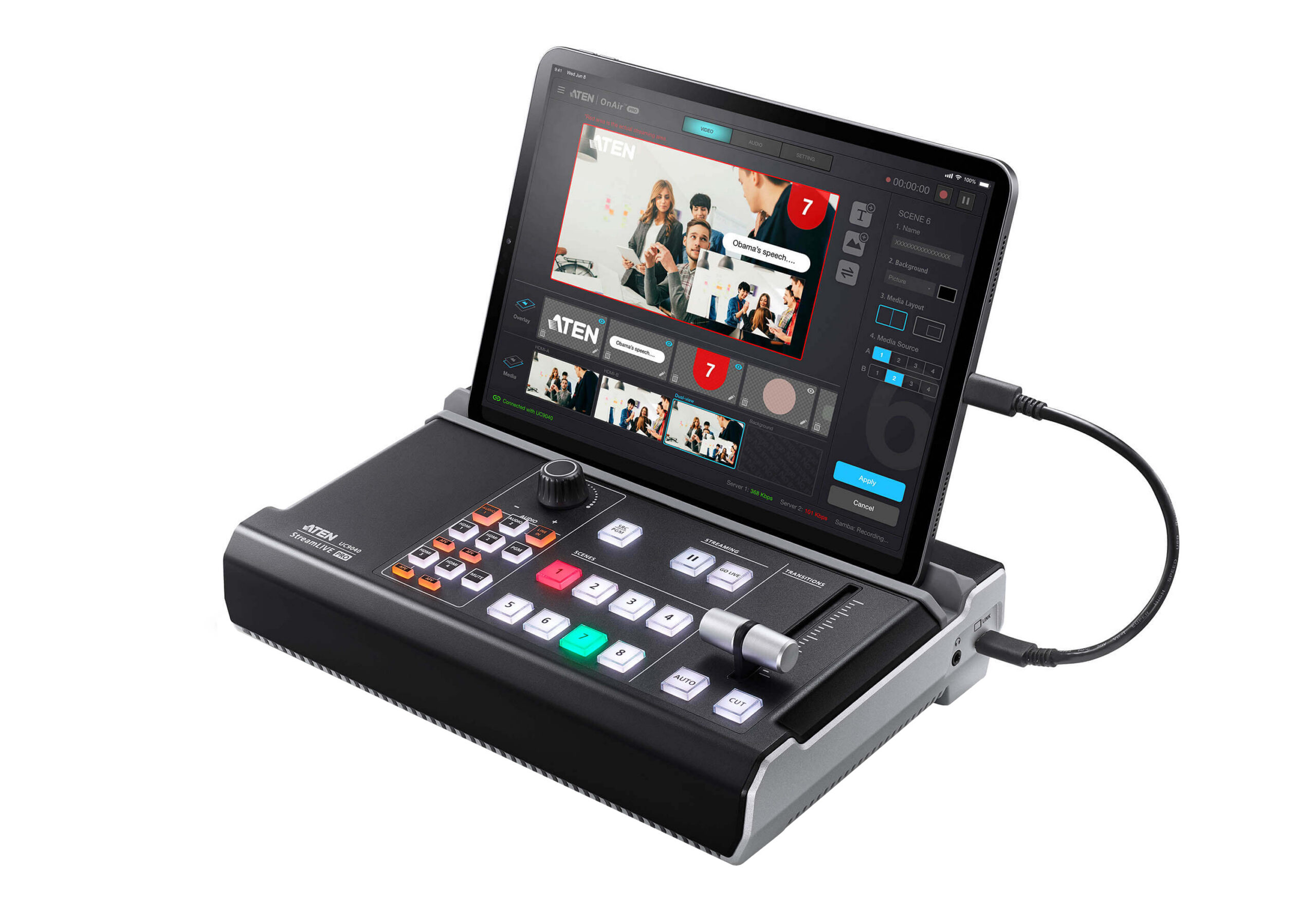 ATEN UC9040 - StreamLIVE™ PRO - wielokanałowy mikser AV All-in-one