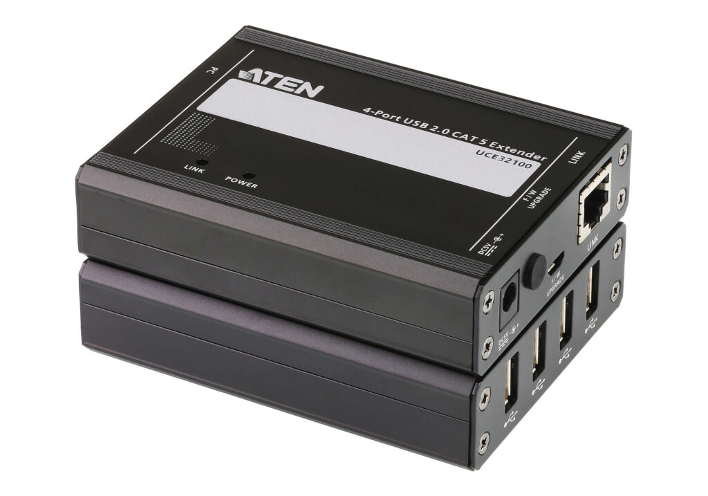 ATEN UCE32100 - 4-portowy ekstender USB 2.0 Cat 5 (100m)