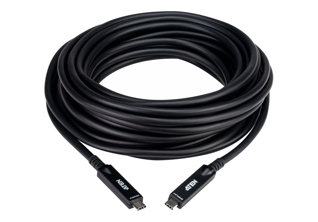 ATEN UE3410F - Aktywny kabel optyczny Ultra HD USB-C 10 m