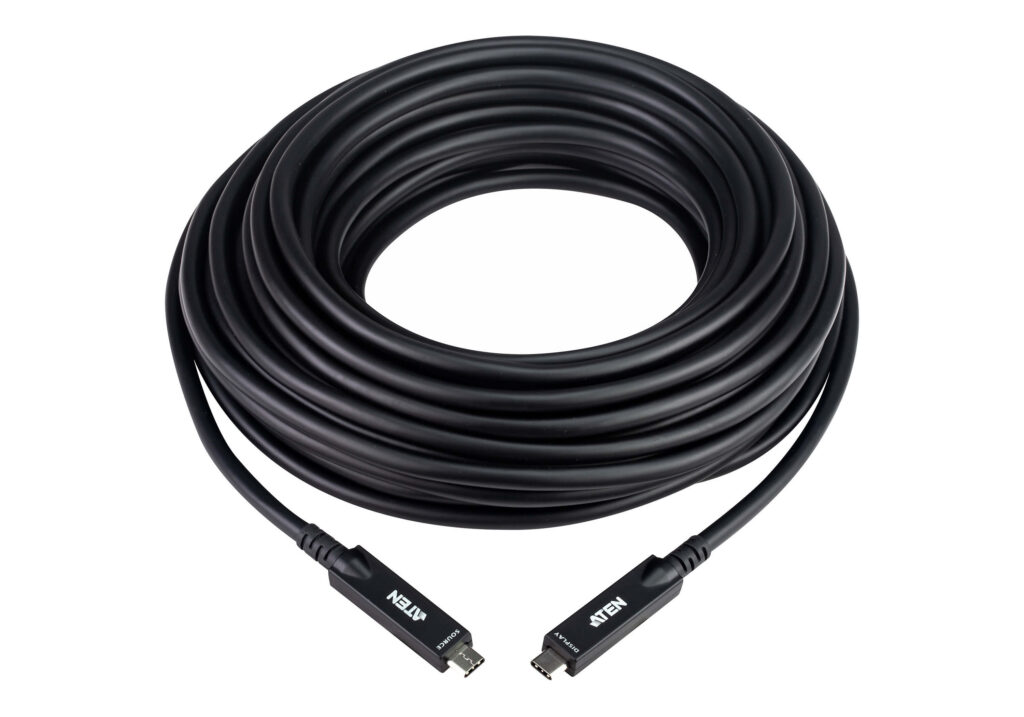 ATEN UE3415F - Aktywny kabel optyczny Ultra HD USB-C 15 m