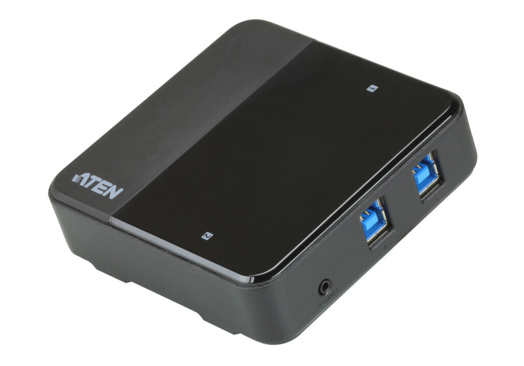 ATEN US234 - 2-portowe urządzenie USB 3.2 Gen1 do współdzielenia urządzeń peryferyjnych