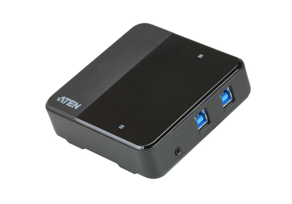 ATEN US3324 - Przełącznik 2 x 4 współdzielący urządzenia peryferyjne USB 3.2 Gen1