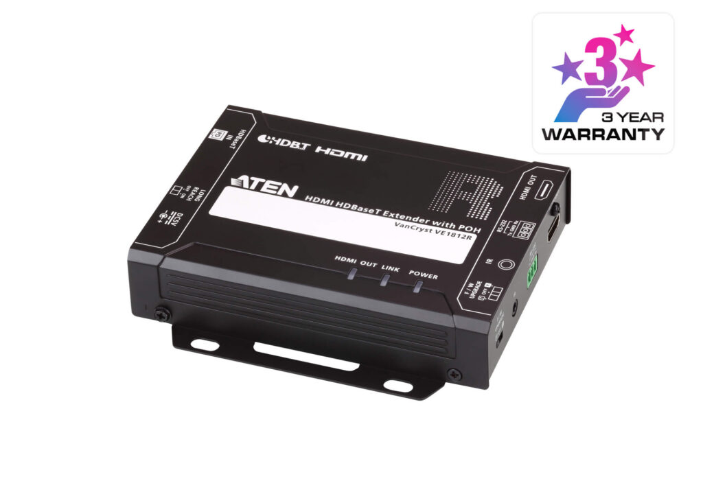 ATEN VE1812R - Odbiornik ekstendera HDMI HDBaseT z PoH (4K@100m) (HDBaseT klasa A)