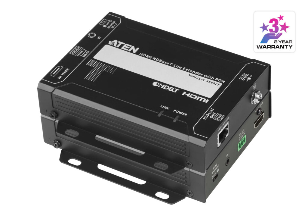 ATEN VE802 - Ekstender HDMI HDBaseT-Lite z PoH (4K@40m) (HDBaseT klasa B)
