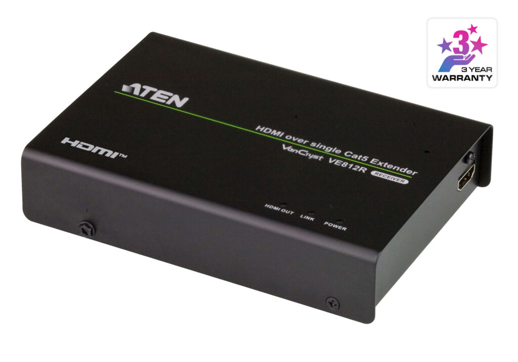 ATEN VE812R - Odbiornik ekstendera HDMI HDBaseT (4K@100m) (HDBaseT klasa A)
