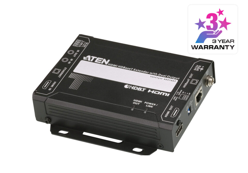 ATEN VE814AT - Nadajnik HDBaseT HDMI z lokalnym wyjściem (4K@100m) (HDBaseT klasa A)