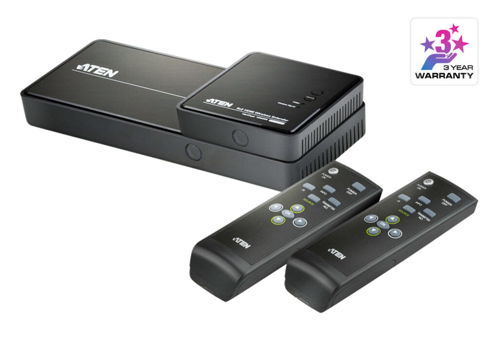 ATEN VE829 - Bezprzewodowy ekstender HDMI 5x2 (1080p@30m)