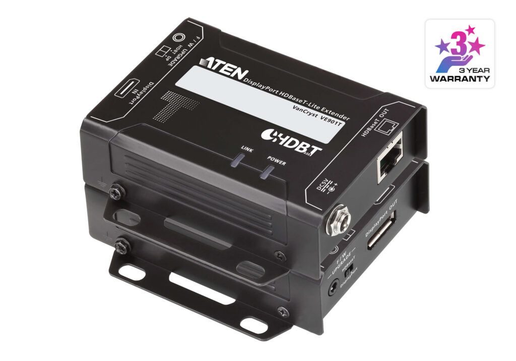 ATEN VE901 - Ekstender DisplayPort HDBaseT-Lite (4K@40m; 1080p@70m) (HDBaseT Class B)