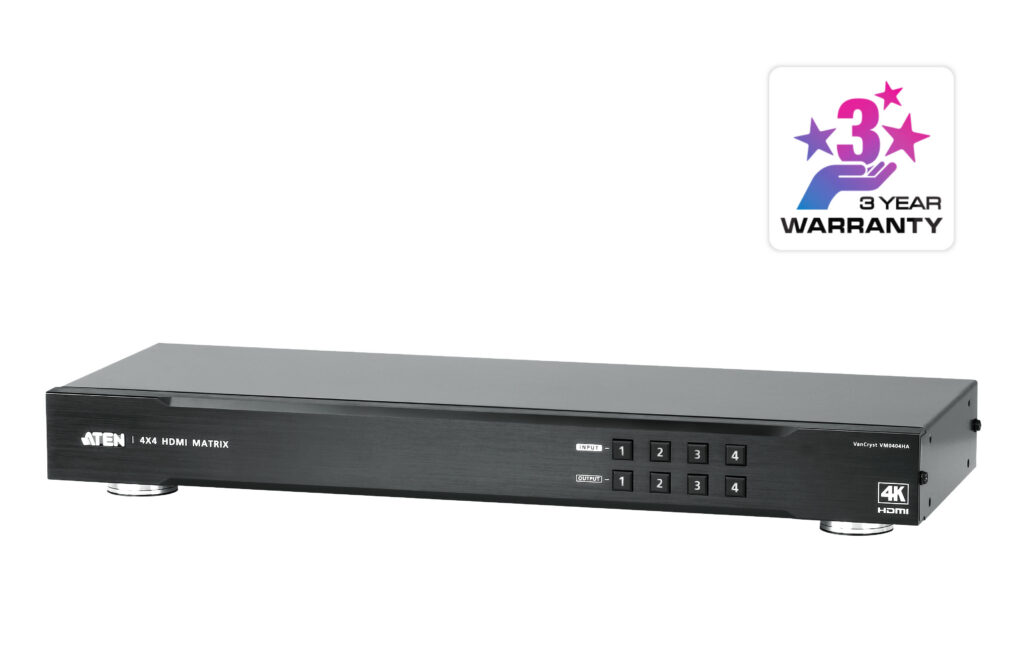 ATEN VM0404HA - Matrycowy przełącznik wideo HDMI 4x4 4K
