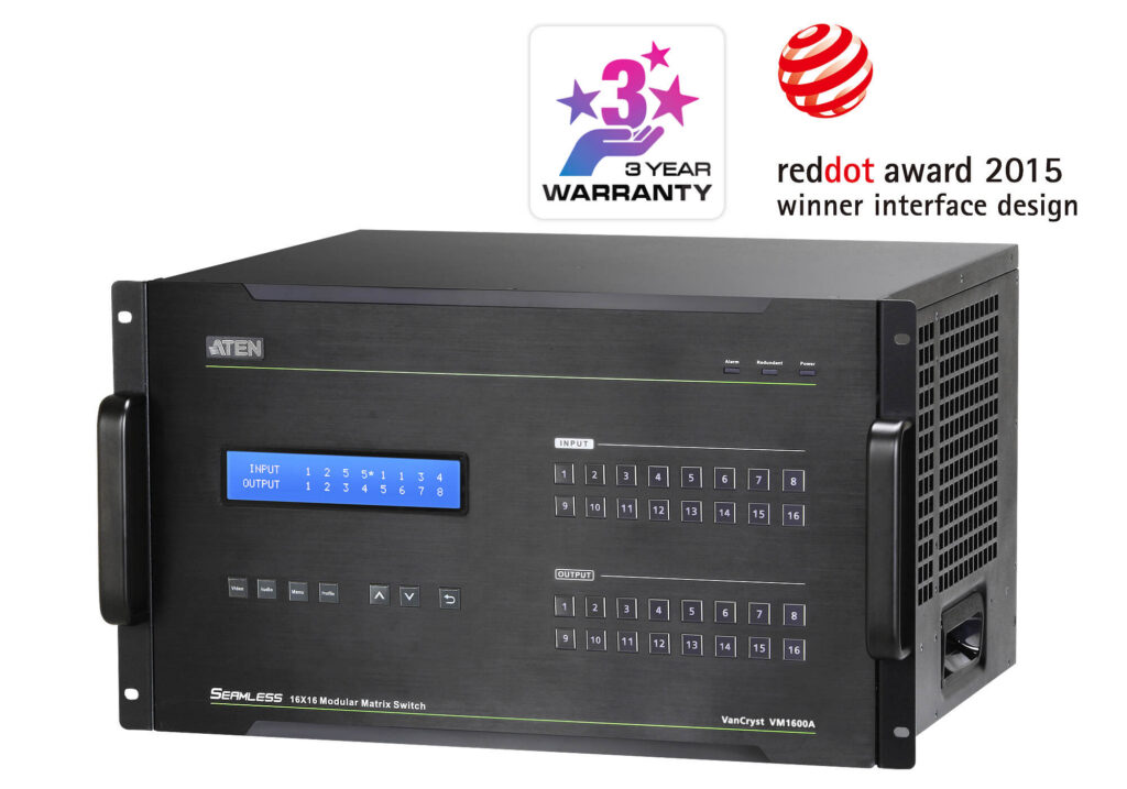 ATEN VM1600A - Modularny przełącznik matrycowy 16 x 16