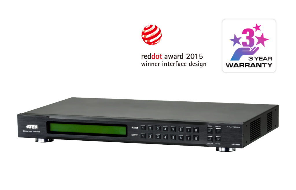 ATEN VM5808H - Matrycowy przełącznik wideo HDMI 8 x 8 ze skalerem
