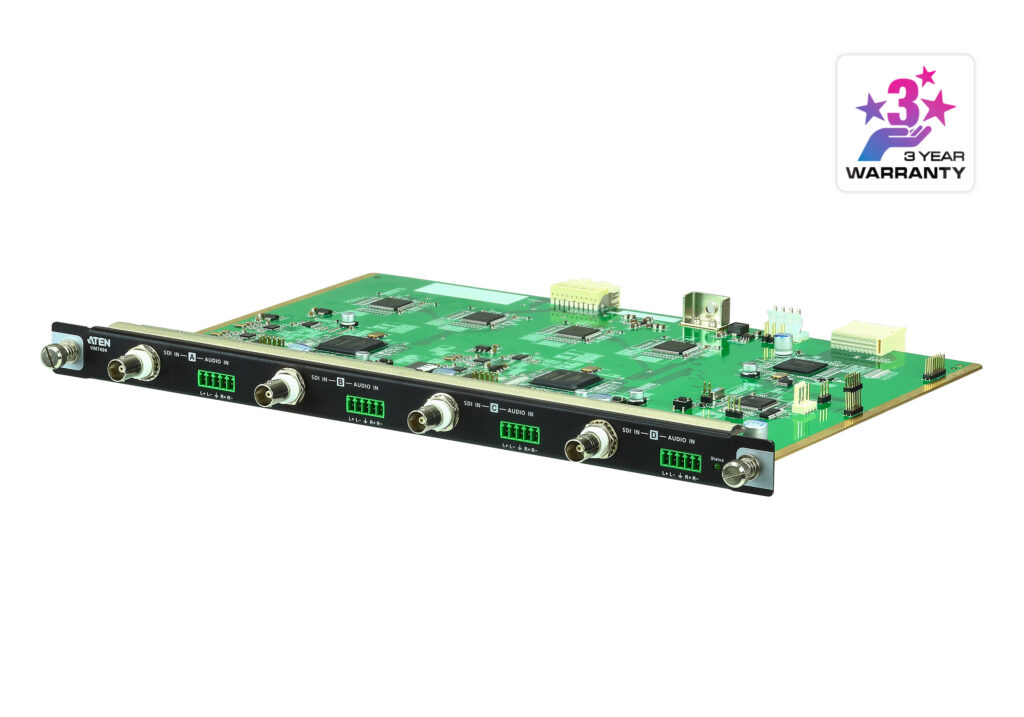 ATEN VM7404 - 4-portowa płyta wejściowa 3G-SDI