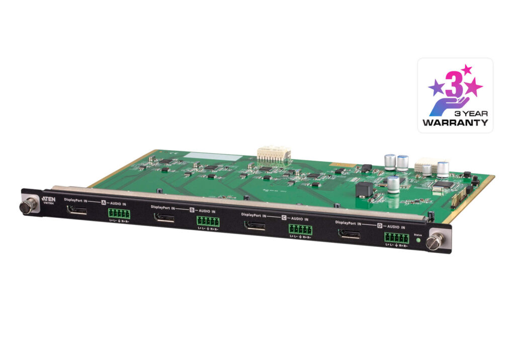 ATEN VM7904 - 4-portowa płyta wejściowa 4K DisplayPort