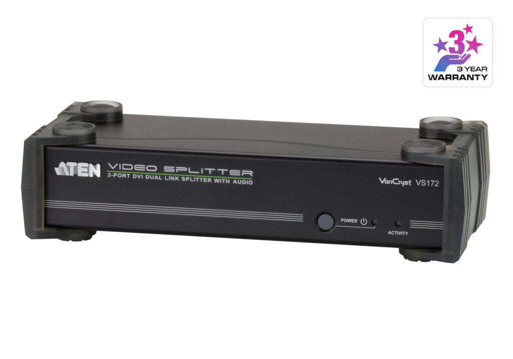ATEN VS172 - 2-portowy rozdzielacz DVI Dual Link z obsługą audio
