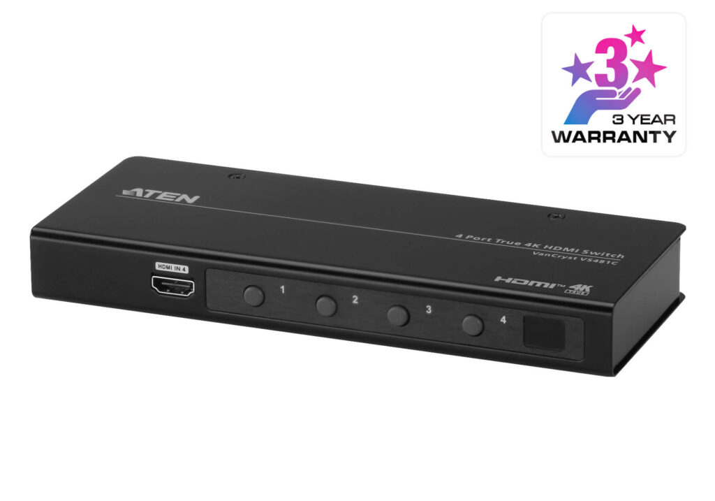 ATEN VS481C - 4-portowy przełącznik HDMI True 4K