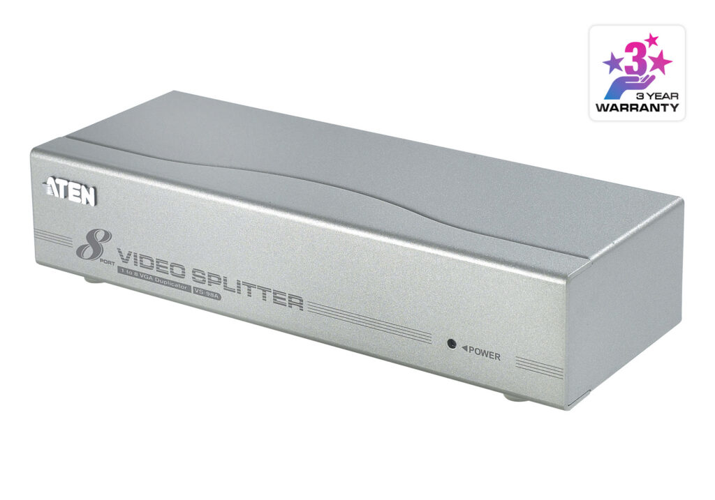 ATEN VS98A - 8-portowy rozdzielacz VGA (350MHz)